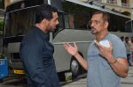 John Abraham, Nana Patekar at Welcome Back song shoot in Aarey Milk Colony on 13th July 2015